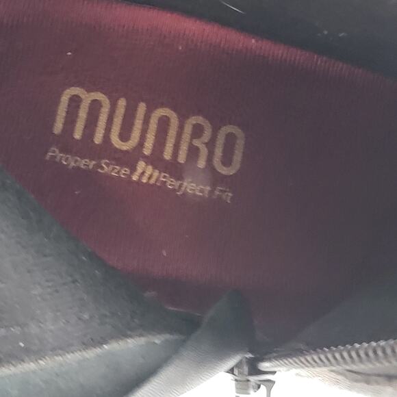 Munro Laramie Western Ankle Boots Booties Mottled Gray Leather Suede size 11 WW - Picture 6 of 7